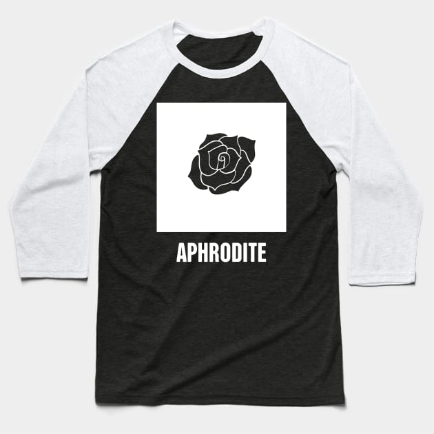 Aphrodite | Greek Mythology God Symbol Baseball T-Shirt by MeatMan